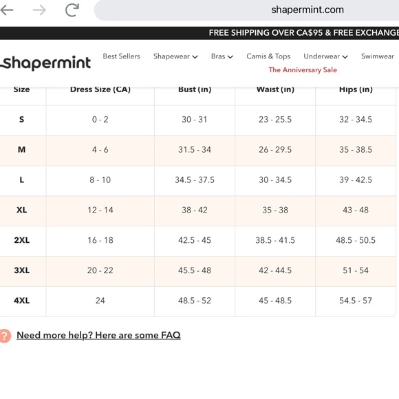 Shapermint Essentials Scoop Neck Cami Sz M Black - Picture 3 of 6